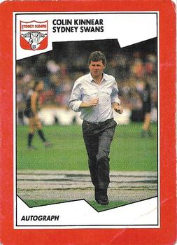 1989 Scanlens VFL #81 Colin Kinnear Front
